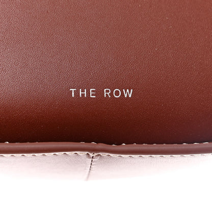 The Row Smooth Calfskin Half Moon Shoulder Bag Cherry Wood 7 of 9