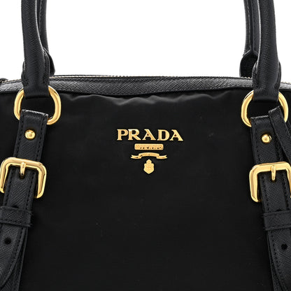 Prada Tessuto Nylon Saffiano Tote Black 8 of 14