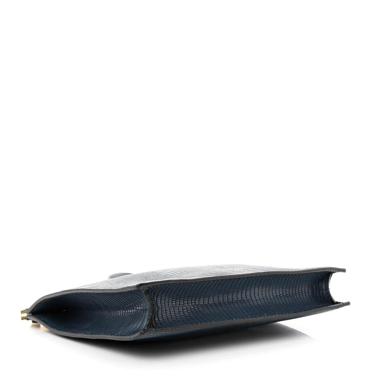 Lizard Mini Clasp Bag Blue