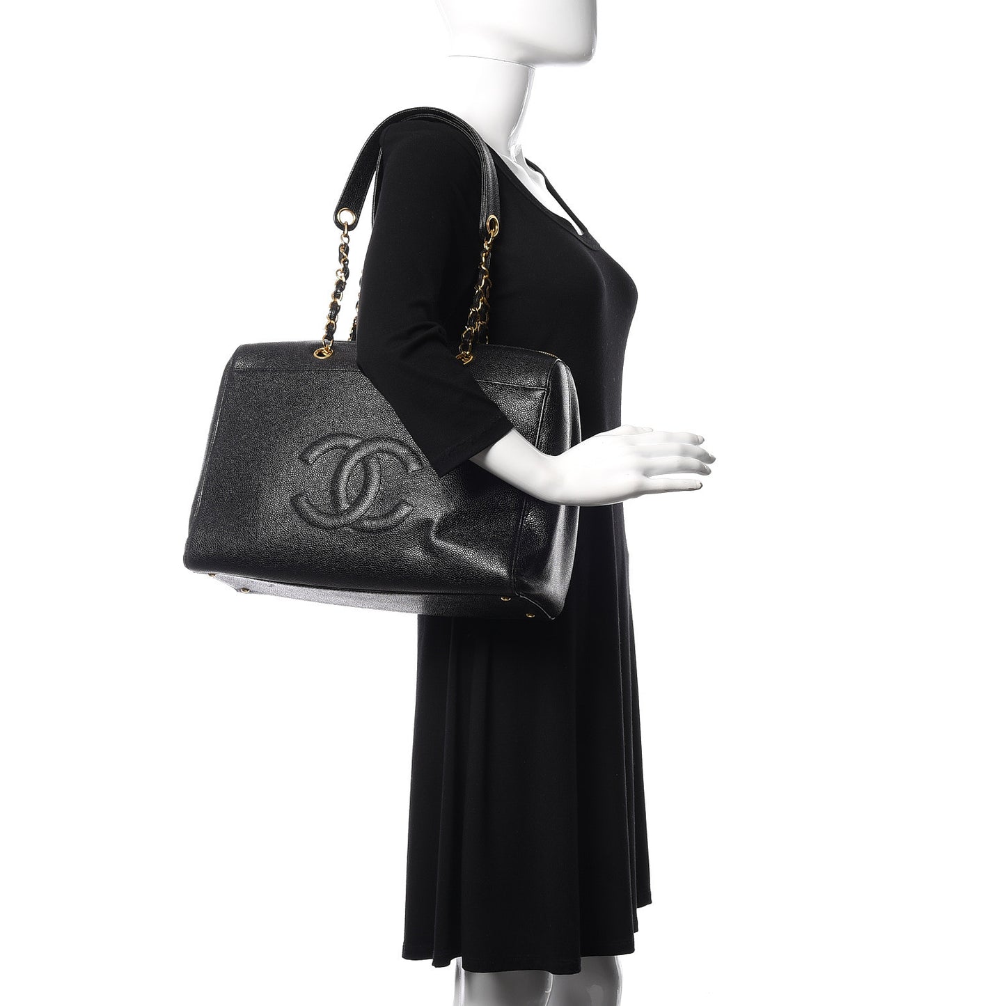 Caviar CC Timeless Tote Black