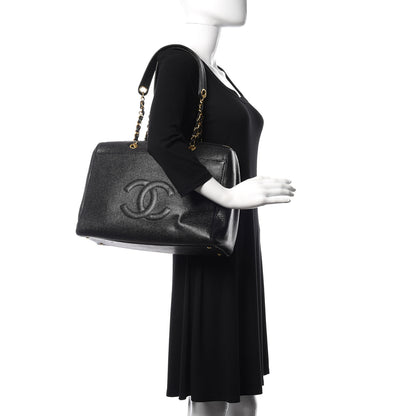 Chanel Caviar CC Timeless Tote Black 2 of 9