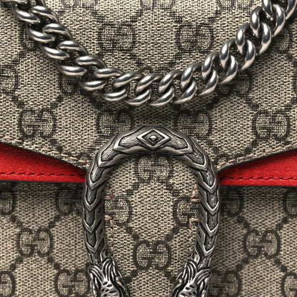 Gucci GG Supreme Monogram Mini Dionysus Shoulder Bag Hibiscus Red 7 of 9