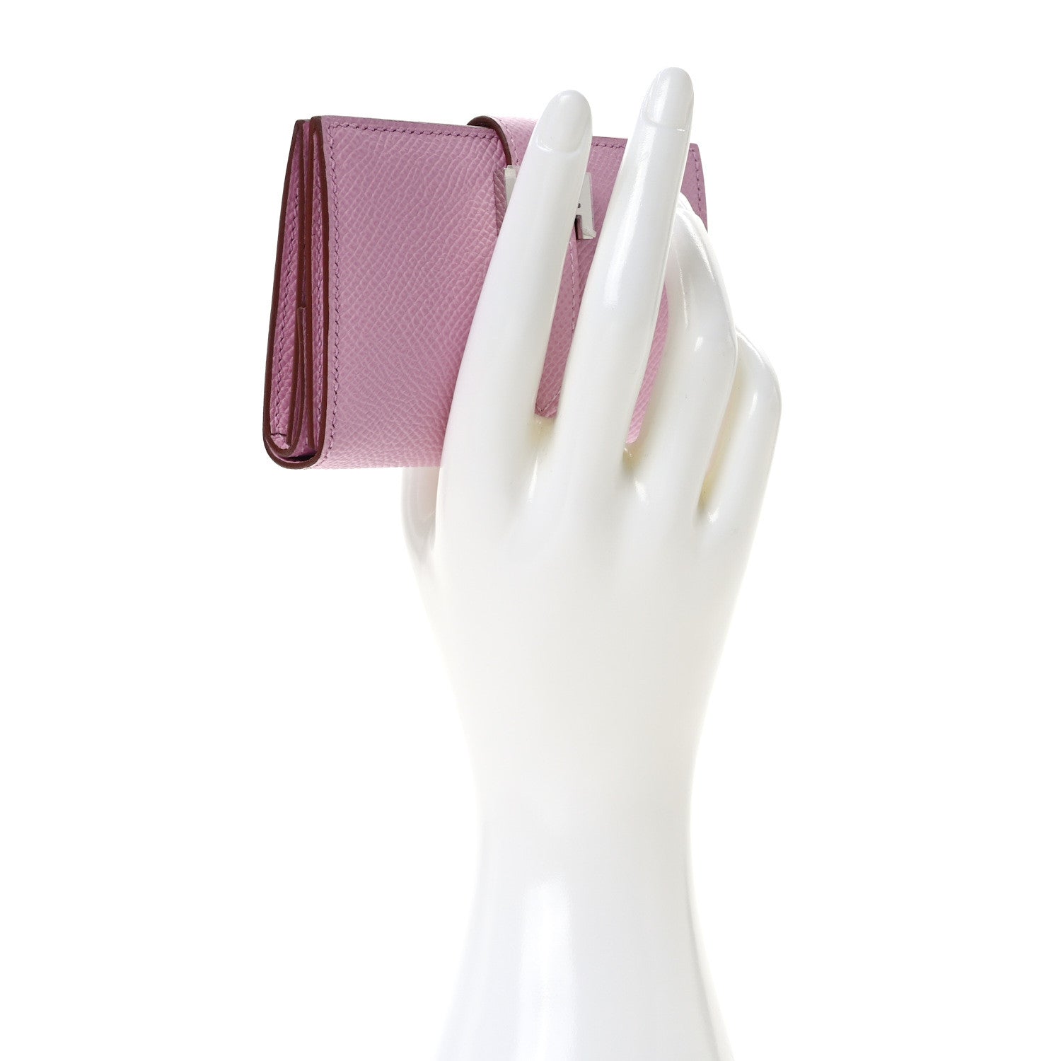 Hermes Epsom Mini Bearn Wallet Mauve Sylvester 2 of 7