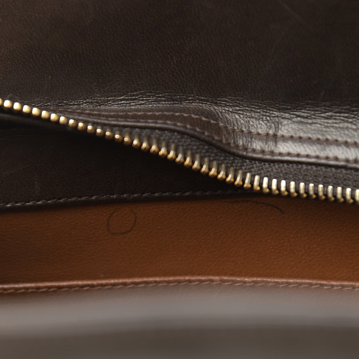 Lambskin Quilted Shoulder Bag Brown