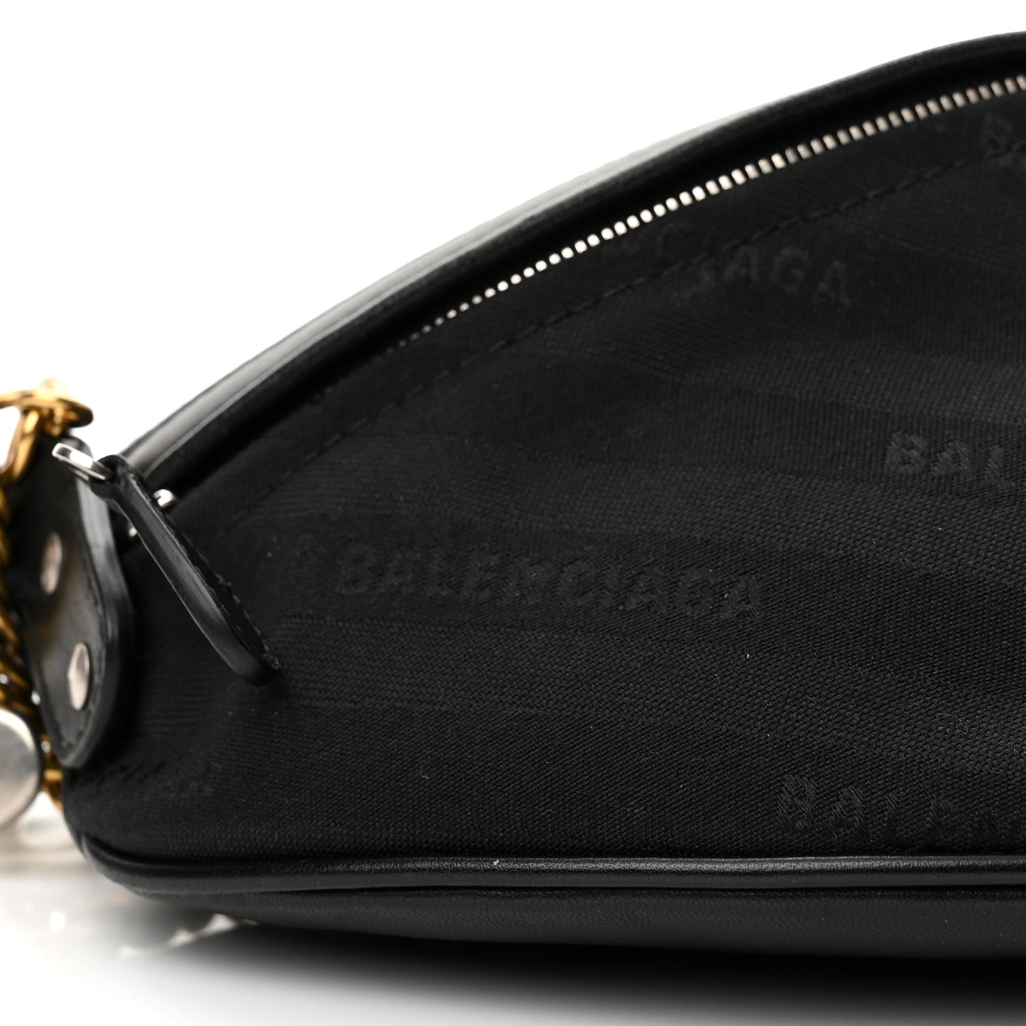 Canvas Jacquard Diagonal Allover Logo XS Souvenir Belt Bag Black