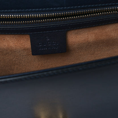 Gucci Calfskin Small Sylvie Shoulder Bag Blue Agata 6 of 13