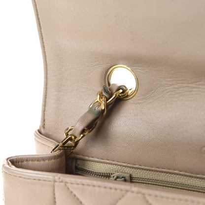 Chanel Lambskin Quilted Small Single Flap Beige 18 of 20