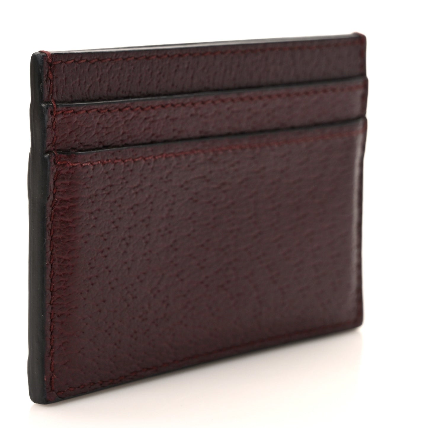 Calfskin Web GG Ophidia Card Holder Vintage Bordeaux