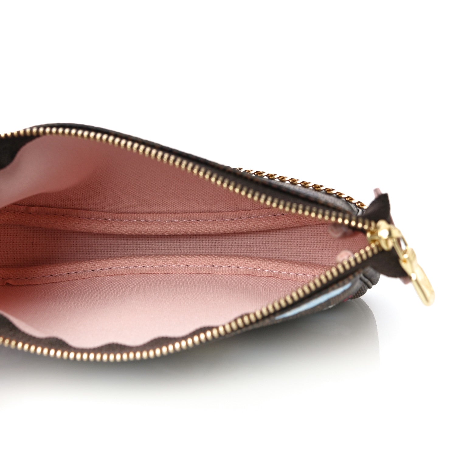 Louis Vuitton Damier Ebene 2020 Christmas Animation Big Wheel Mini Pochette Accessories Rose Ballerine 5 of 10