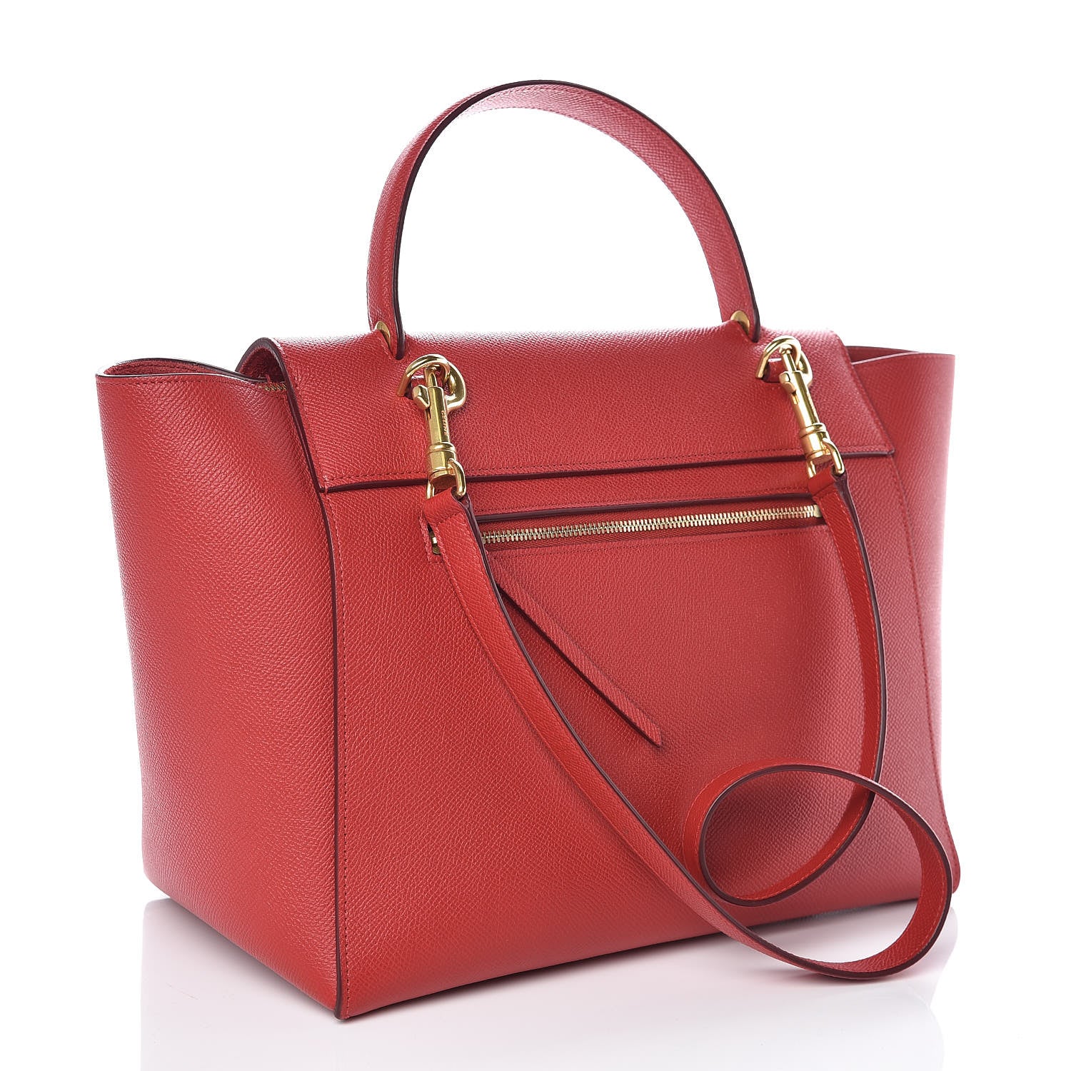Celine Grained Calfskin Mini Belt Bag Coquelicot 3 of 7