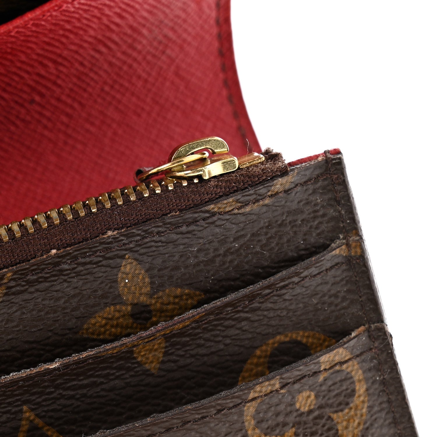 Louis Vuitton Monogram Emilie Wallet Rouge 11 of 14