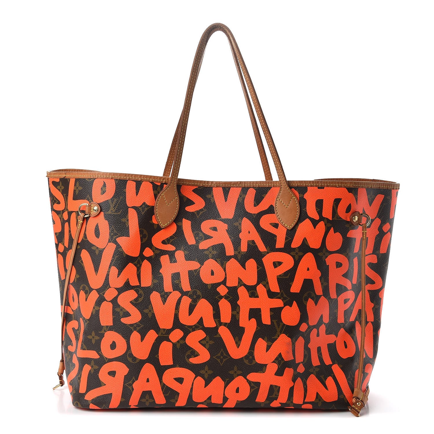 Louis Vuitton Monogram Graffiti Neverfull GM Orange 1 of 12