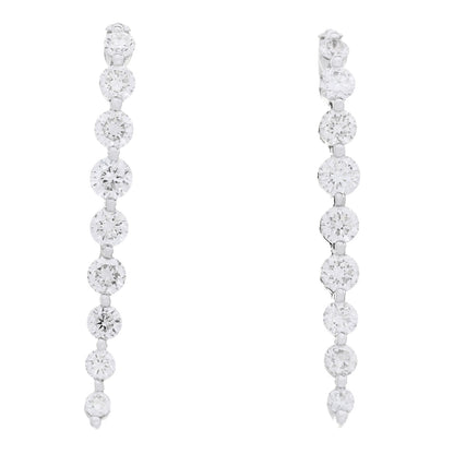Anita Ko 18K White Gold Diamond Medium Cascade Earrings 1 of 5