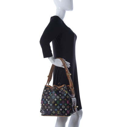 Louis Vuitton Monogram Multicolor Petit Noe Black 2 of 11