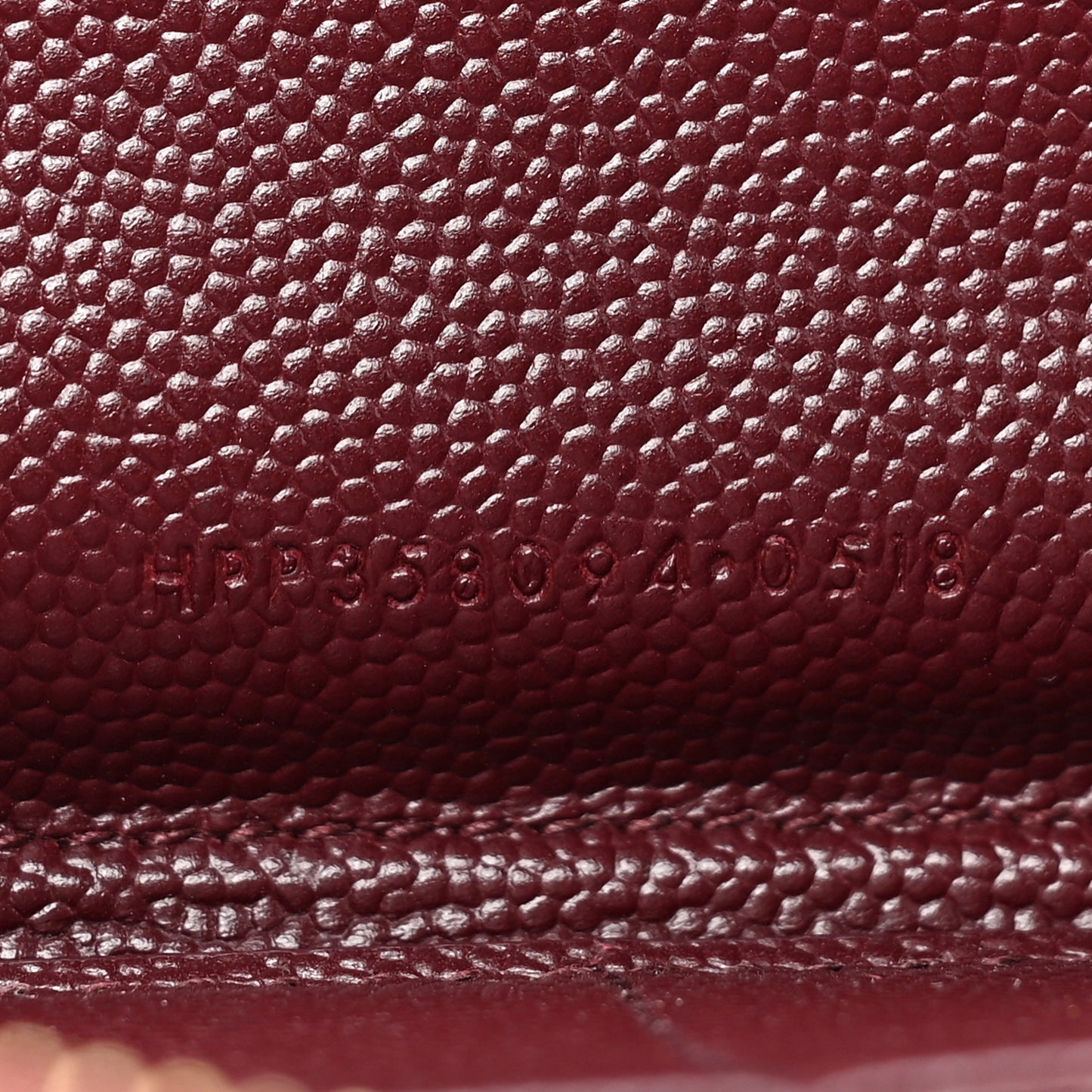 Grain de Poudre Textured Matelasse Chevron Monogram Zip Around Wallet Rouge Legion