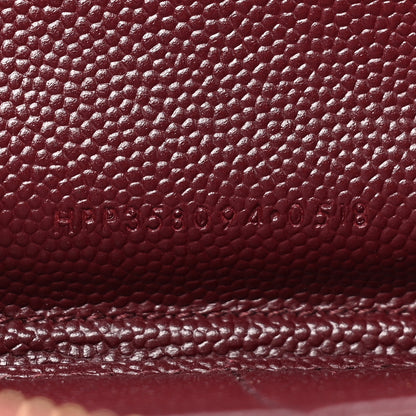 Saint Laurent Grain de Poudre Textured Matelasse Chevron Monogram Zip Around Wallet Rouge Legion 9 of 11
