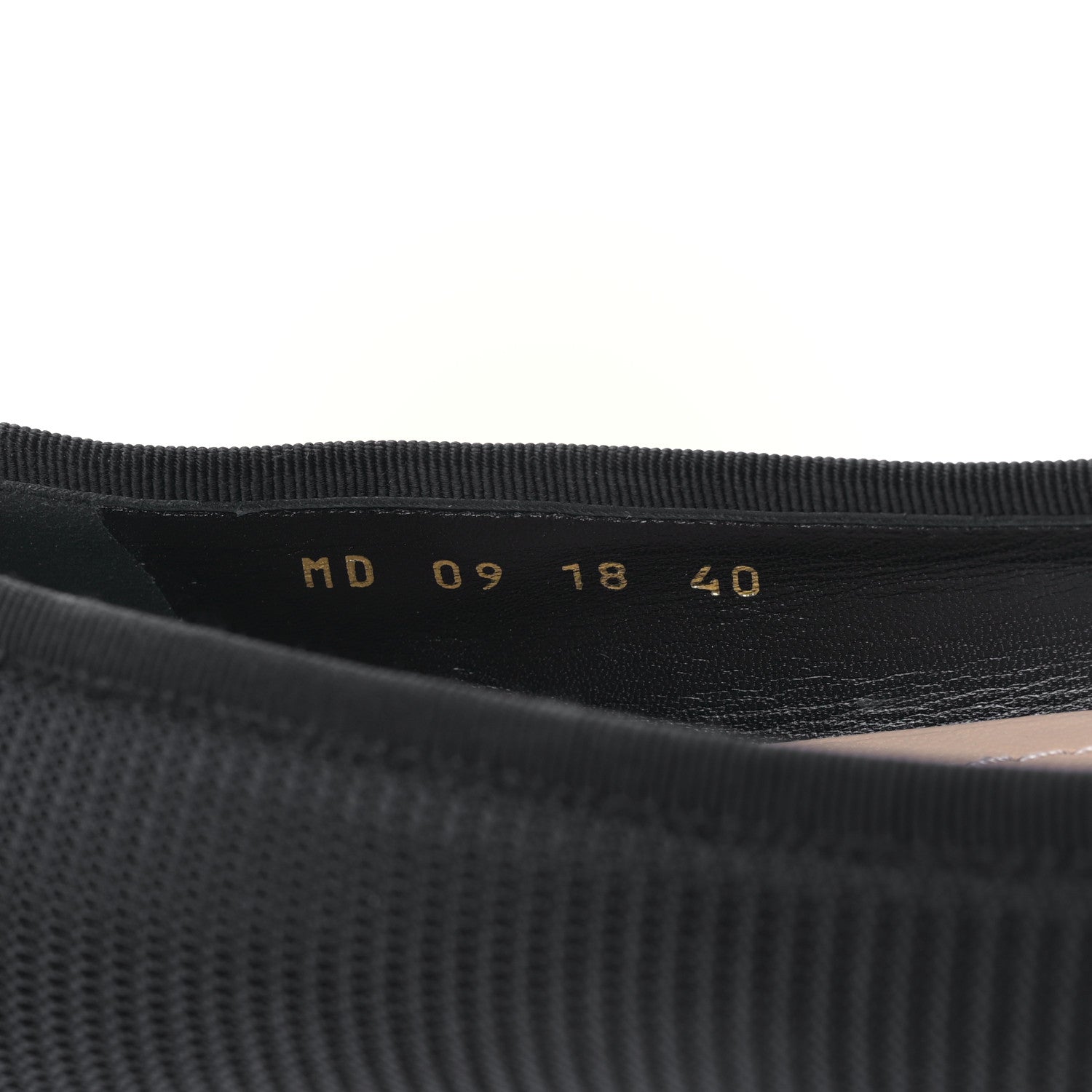 Christian Dior Fabric Ribbon Embroidered J'Adior Ballet Flats 40 Black 8 of 8