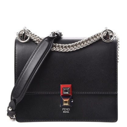 Fendi Vitello Liberty Studded Small Kan I Shoulder Bag Black Multicolor 1 of 7