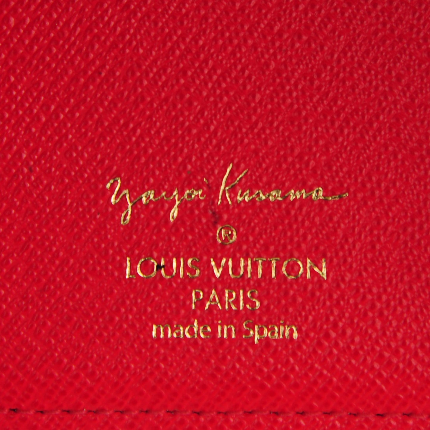 Monogram Kusama Town Small Ring Agenda Cover Red