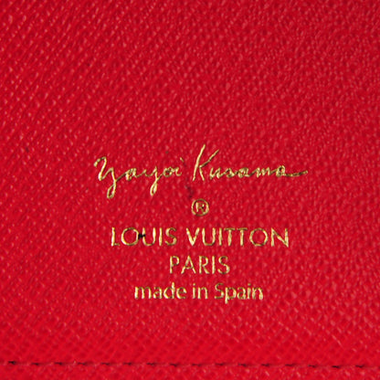 Louis Vuitton Monogram Kusama Town Small Ring Agenda Cover Red 6 of 8