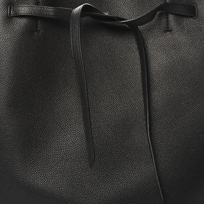 Celine Soft Grained Calfskin Small Belt Cabas Phantom Black 8 of 10