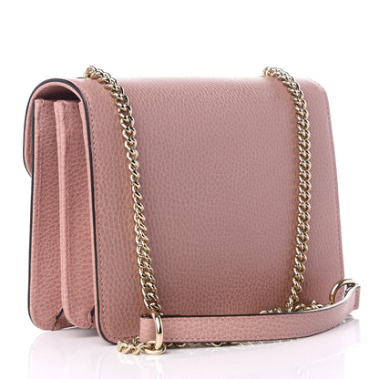 Gucci Dollar Calfskin Small Interlocking G Shoulder Bag Soft Pink 2 of 8