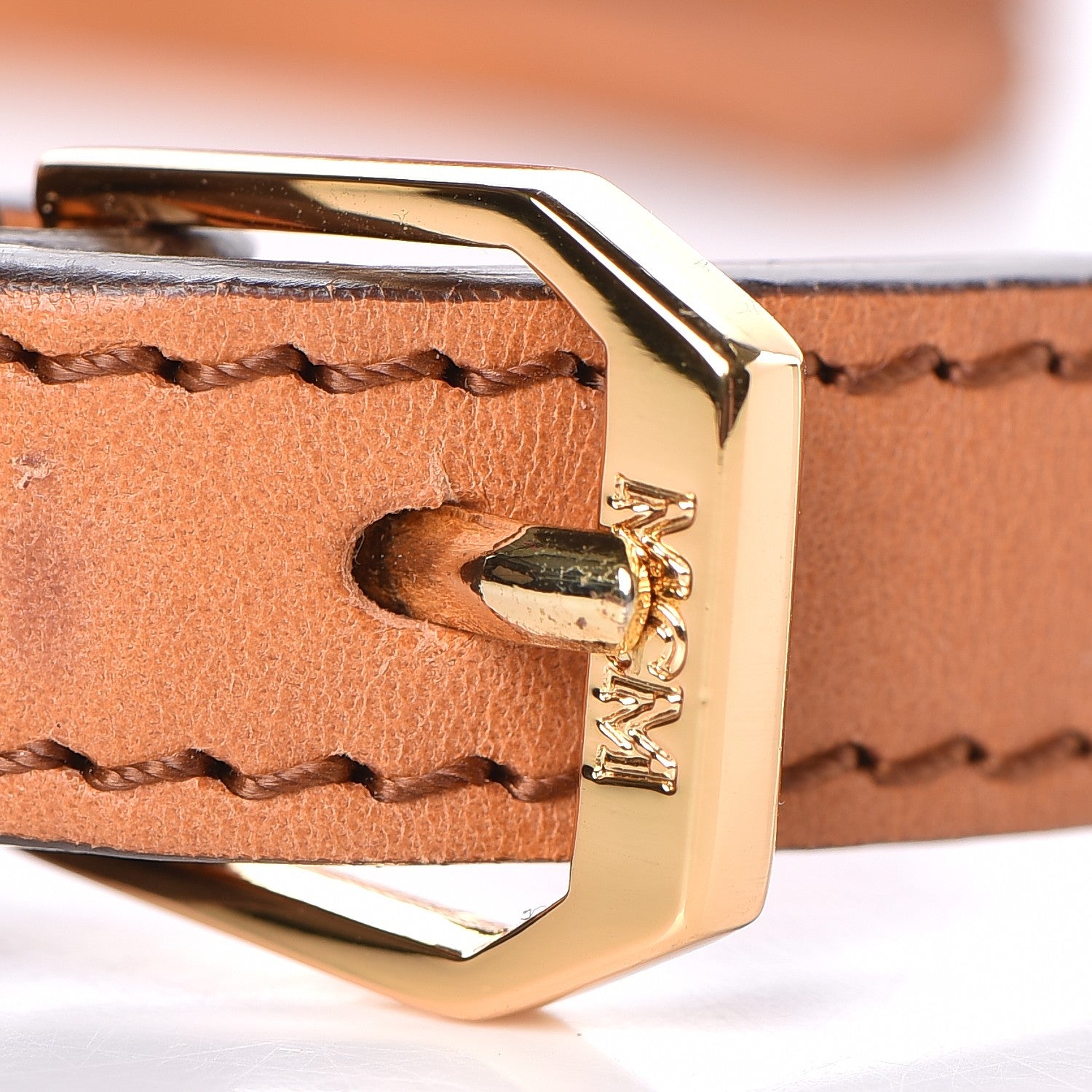 MCM Visetos Medium Heritage Tambourine Cognac 12 of 14