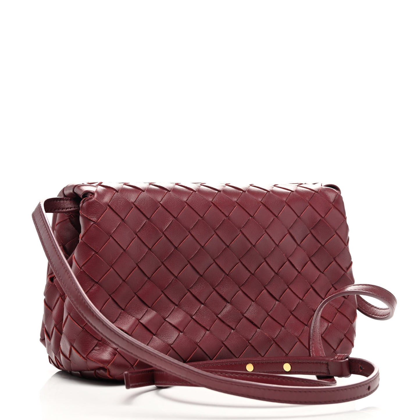 Nappa Intrecciato Crossbody Bordeaux