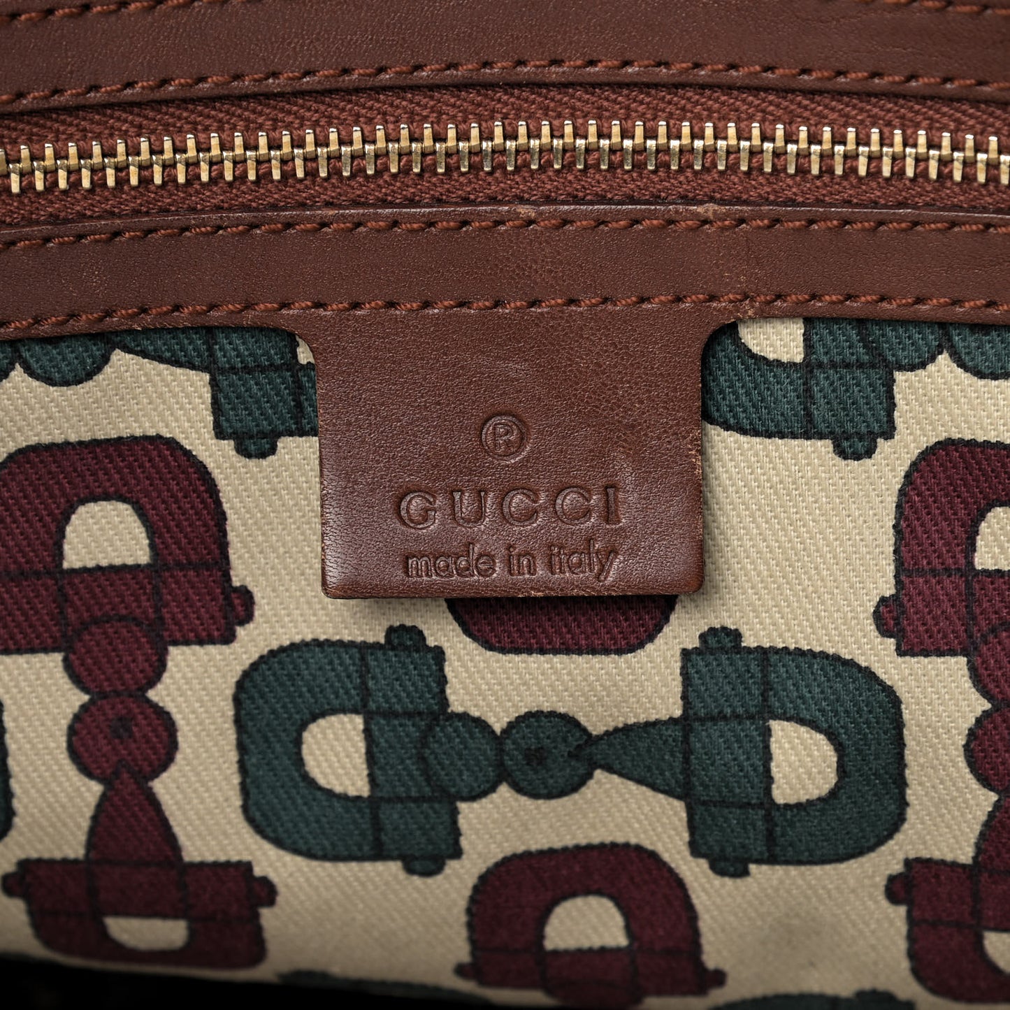 Guccissima Punch Shoulder Bag Brown