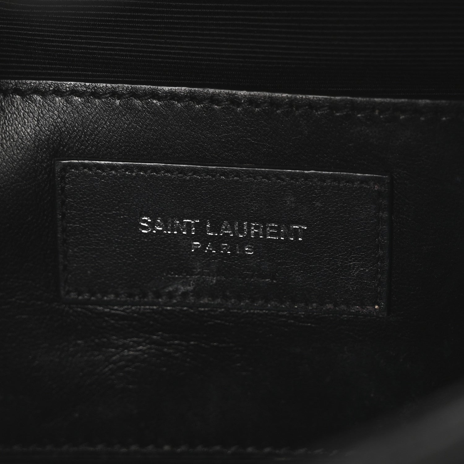 Saint Laurent Sheepskin Matelasse Medium Monogram College Punk Chain Satchel Black 6 of 10