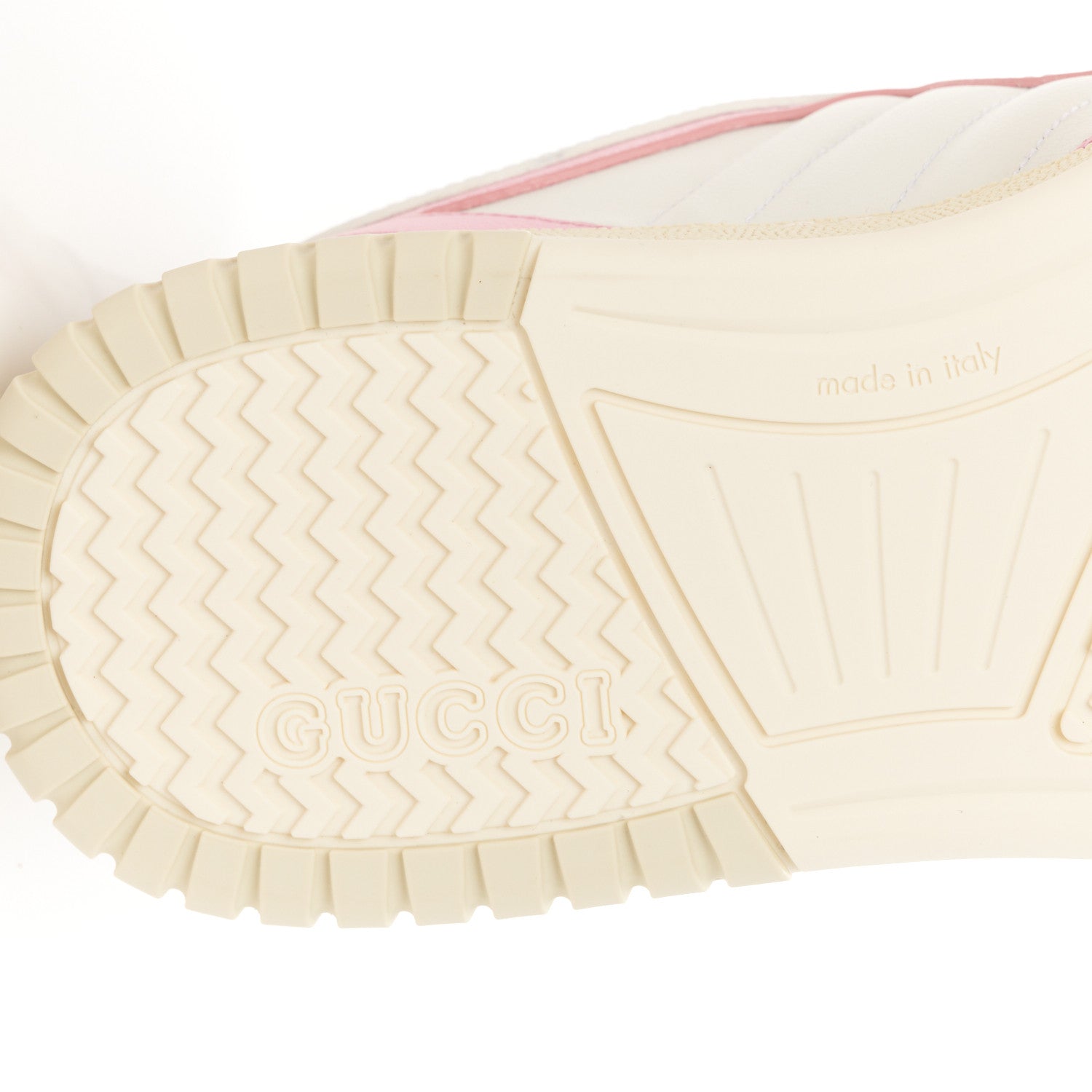 Gucci Calfskin Womens Re-Web Sneakers 38 White Pink 7 of 12