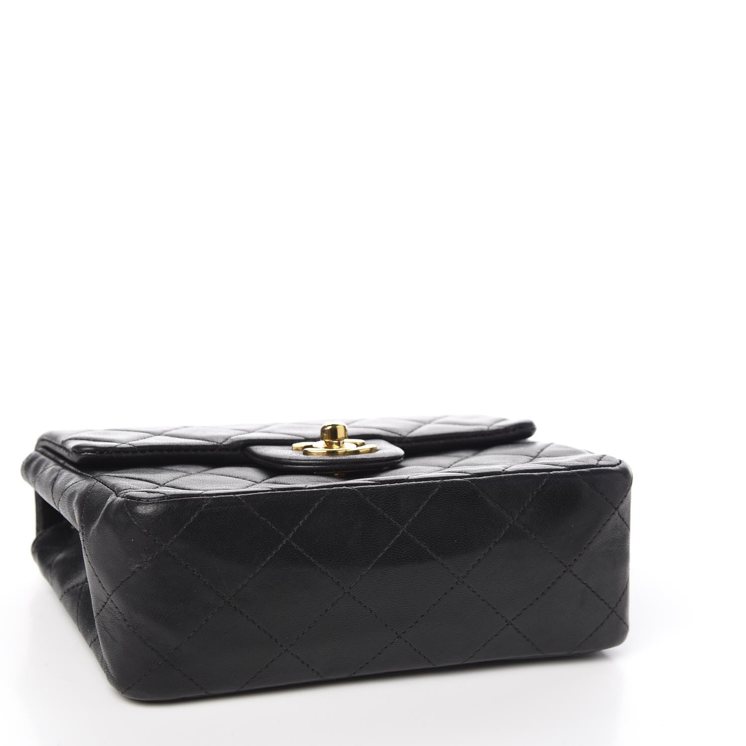 Chanel Lambskin Quilted Mini Square Flap Black 3 of 12
