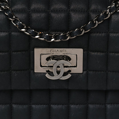 Chanel Iridescent Calfskin Square Quilted Mini Flap Black 8 of 11
