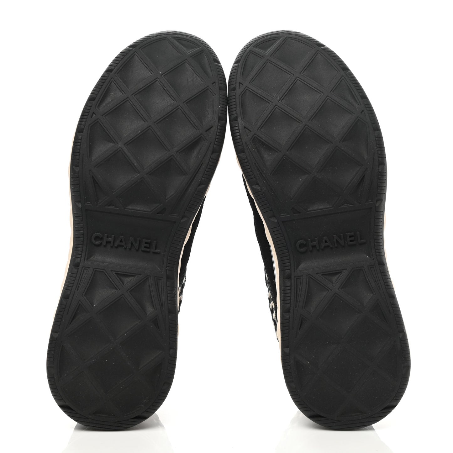 Suede Calfskin Embroidered CC Sneakers 39 Black