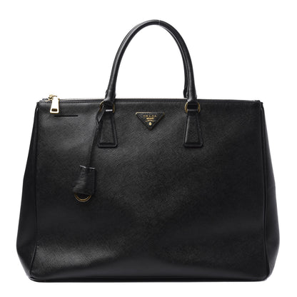 Prada Saffiano Large Galleria Double Zip Tote Black 1 of 16