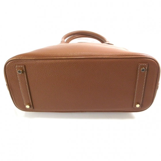 Hermes Leather Tote Brown 4 of 8