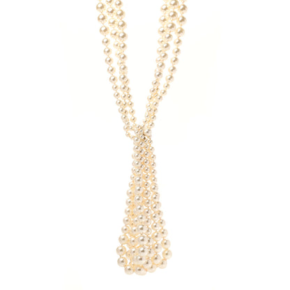 Chanel Pearl Multi Strand CC Necklace Gold 1 of 4