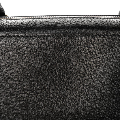 Gucci Calfskin Kingsnake Print Duffle Black 9 of 17
