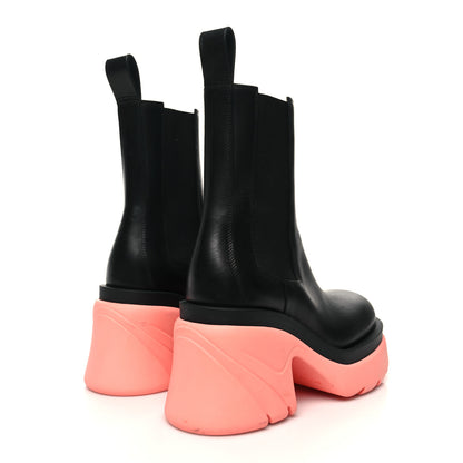 Bottega Veneta Calfskin The Flash Chelsea Boots 38 Black Flamingo 4 of 7