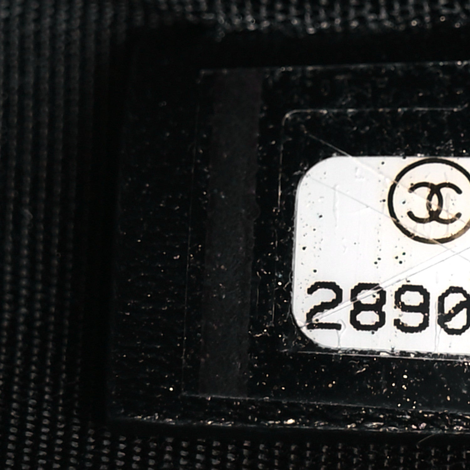 Chanel Lambskin Quilted Double Zip Pouch Black 6 of 9