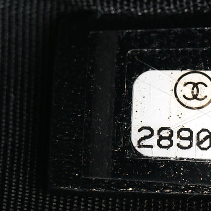 Chanel Lambskin Quilted Double Zip Pouch Black 6 of 9