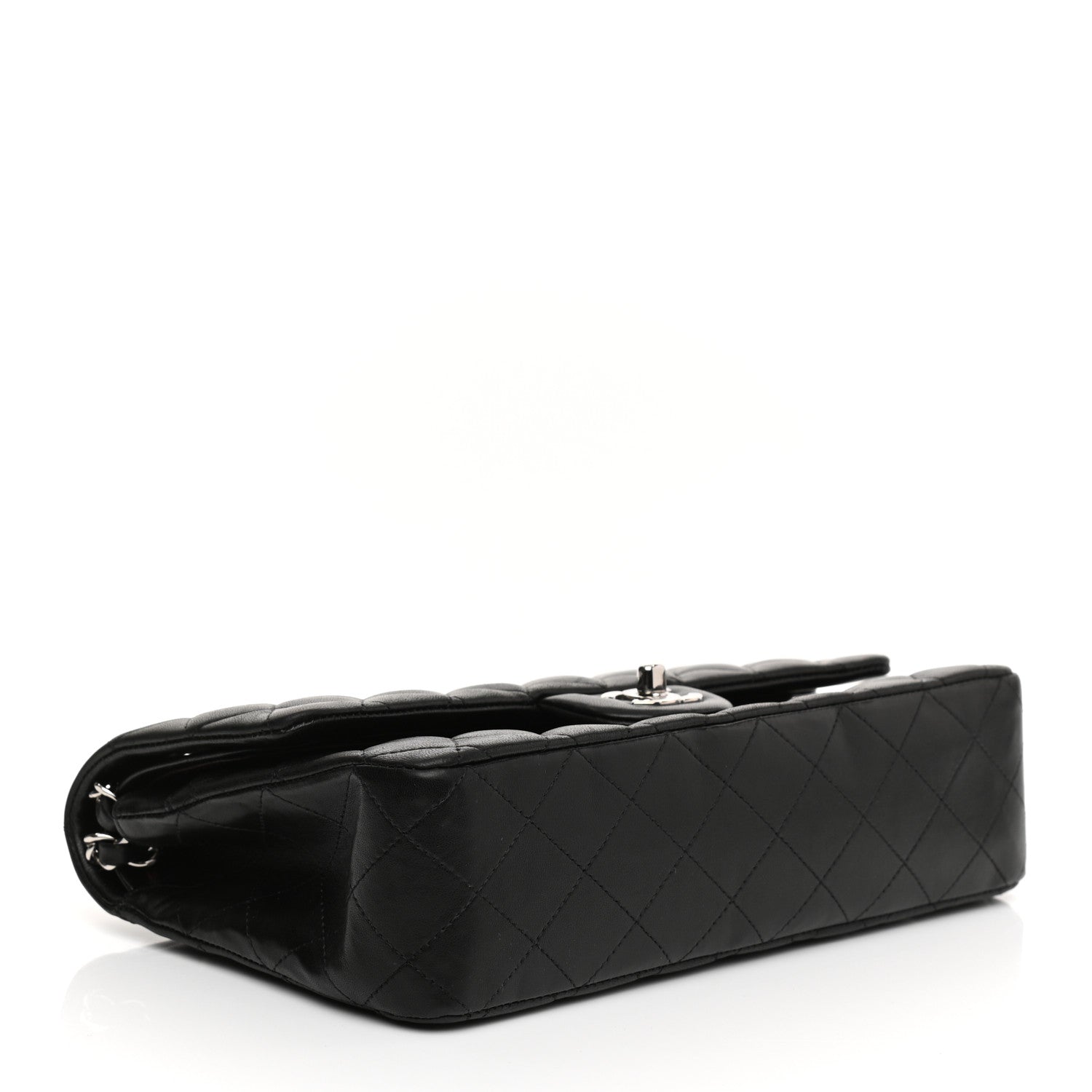 Chanel Lambskin Quilted Medium Double Flap Black 6 of 25