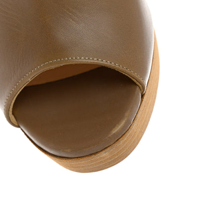 Christian Louboutin Calfskin Roche 120 Mule 35.5 Beige Grezzo 8 of 12