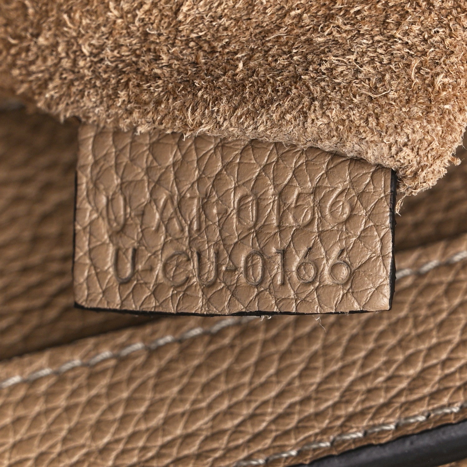Celine Drummed Calfskin Micro Luggage Dune 7 of 15
