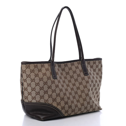 Gucci Monogram Medium New Britt Tote Brown 2 of 4