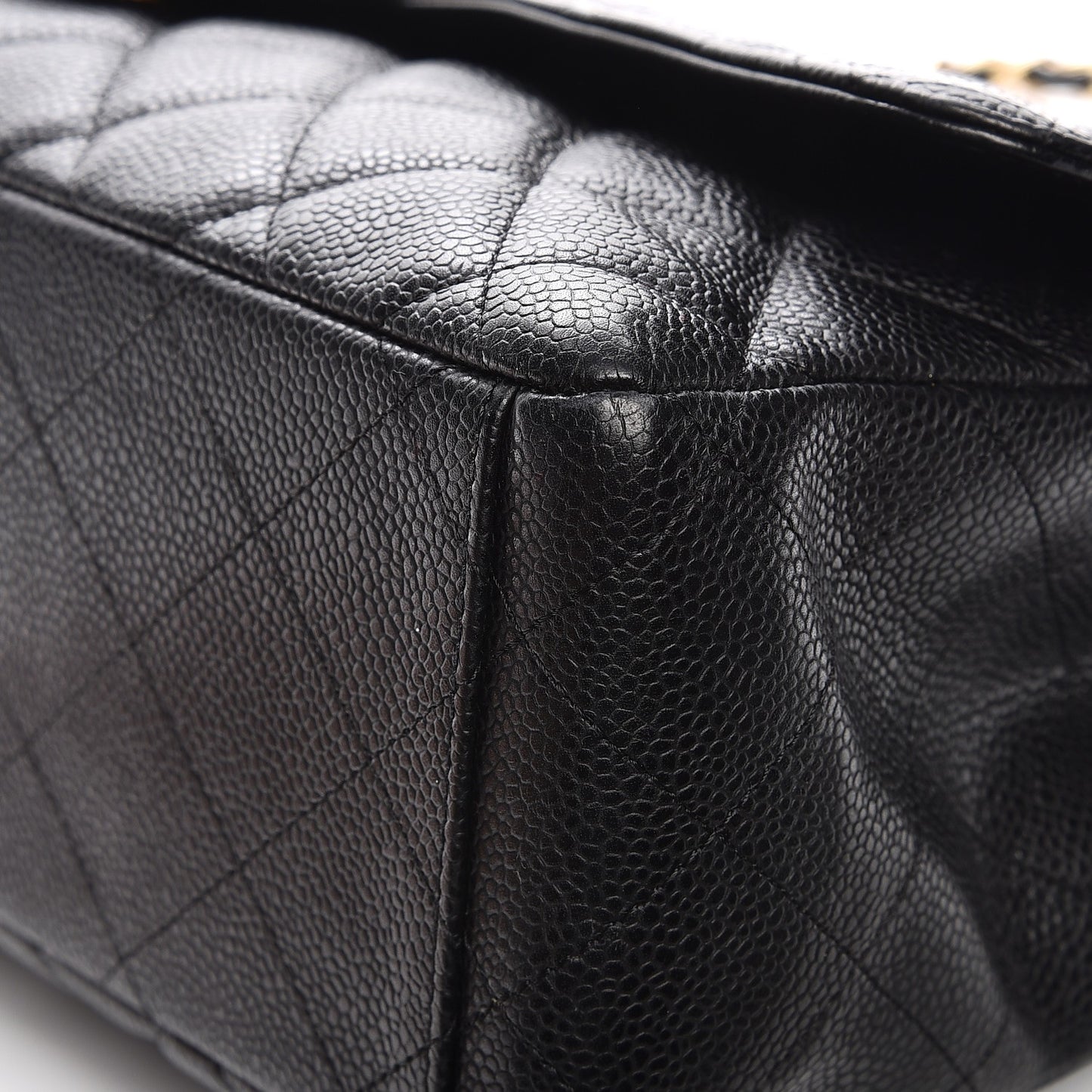 Caviar Quilted Maxi Single Flap Black