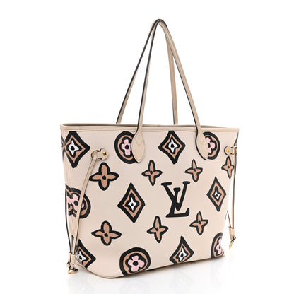 Louis Vuitton Monogram Giant Wild At Heart Neverfull MM Creme 3 of 9