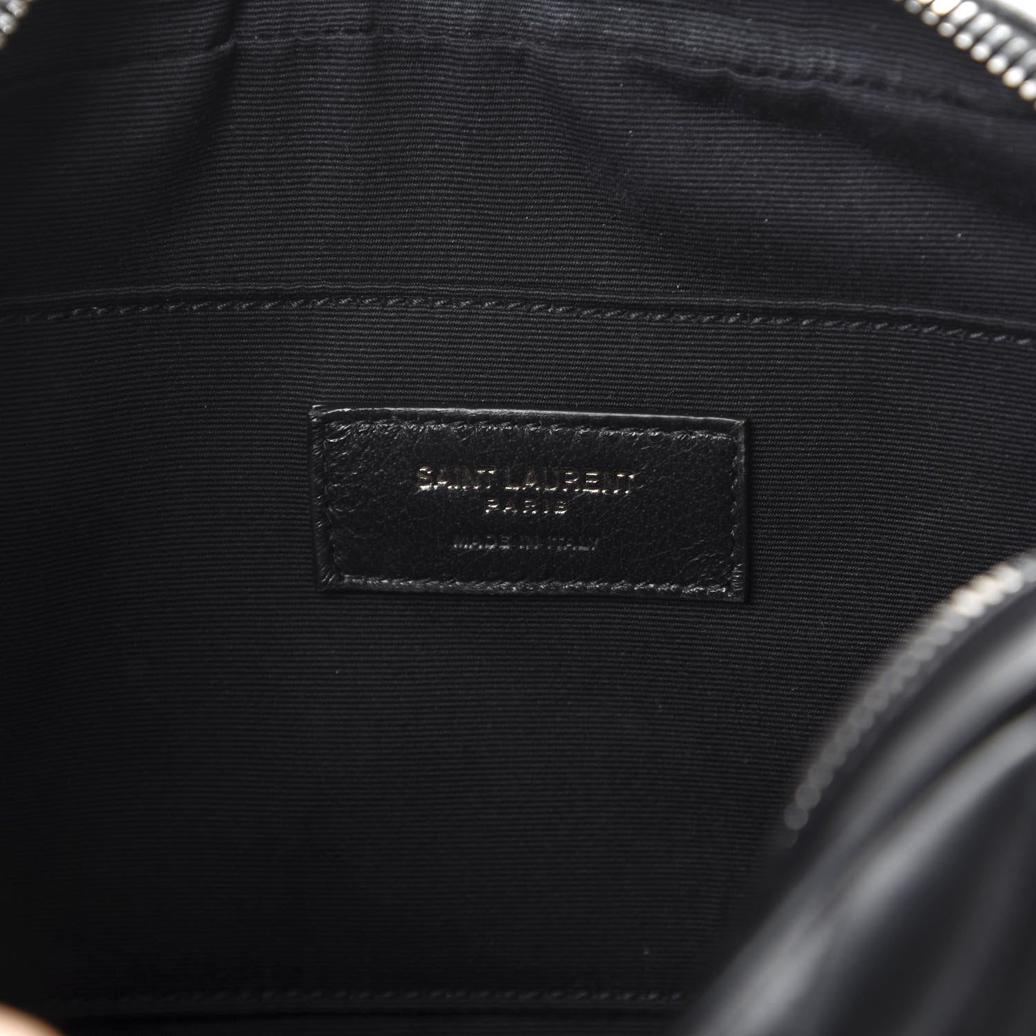 Saint Laurent Calfskin Matelasse Monogram Lou Camera Bag Black 5 of 9