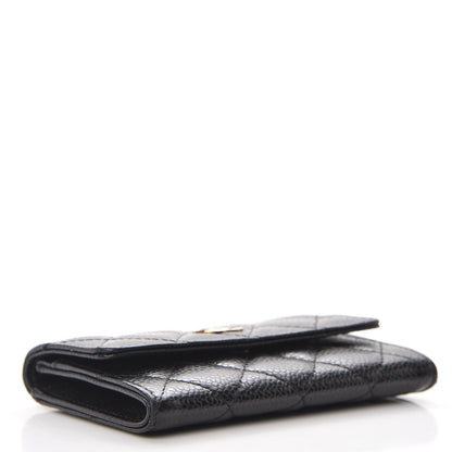 Chanel Caviar Quilted Flap Card Holder Black 11 of 14