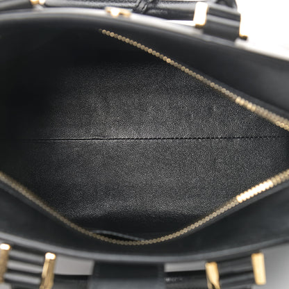 Saint Laurent Calfskin Monogram Baby Cabas Black 5 of 12